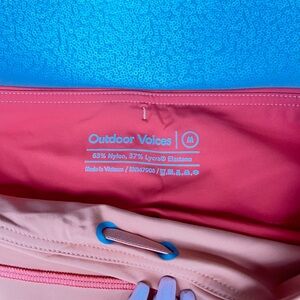 Outdoor Voices Vibrant Coral and Peach Backpack
